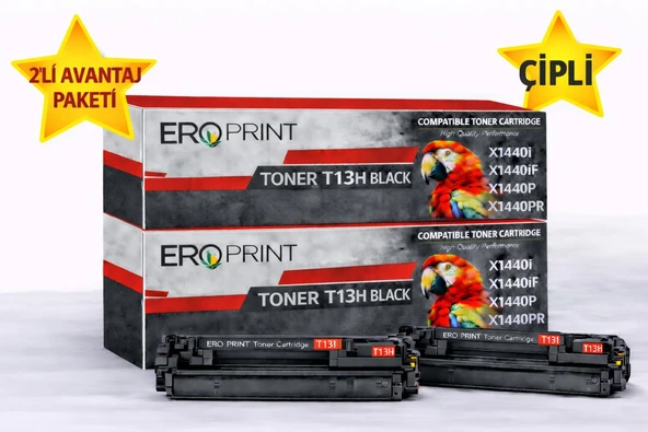 Canon T13HBK Çipli Muadil Toner - 10.200 Sayfalık - 2'li Avantaj Paket ürün görseli 1