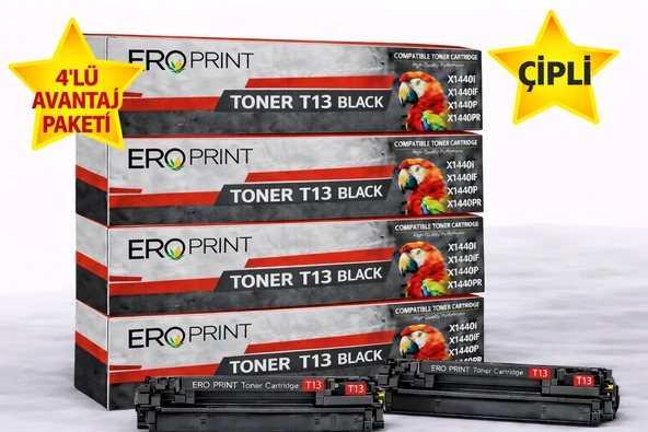 Canon i-SENSYS X1440i Çipli Muadil Toner - 3000 Sayfalık - 4'lü Avantaj Paket ürün görseli 1