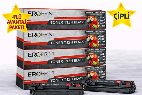 Canon i-SENSYS X1440iF Çipli Muadil Toner - 10.200 Sayfalık - 4'lü Avantaj Paket ürün görseli 1