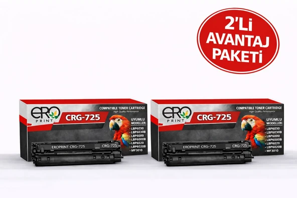 Canon LBP 6020 Muadil Toner - 2'li Avantaj Paket ürün görseli 1