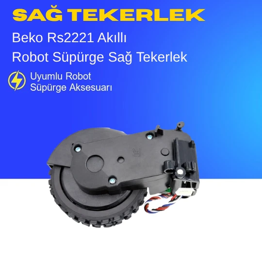 Beko Rs 2221 Akıllı Robot Süpürge Sağ Tekerlek Aksesuarları – Yedek Parça ürün görseli 1
