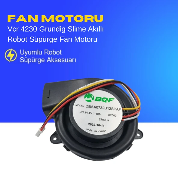 Vcr 4230 Grundig Slime Akıllı Robot Süpürge Fan Motoru Aksesuarları – Yedek Parça ürün görseli 1
