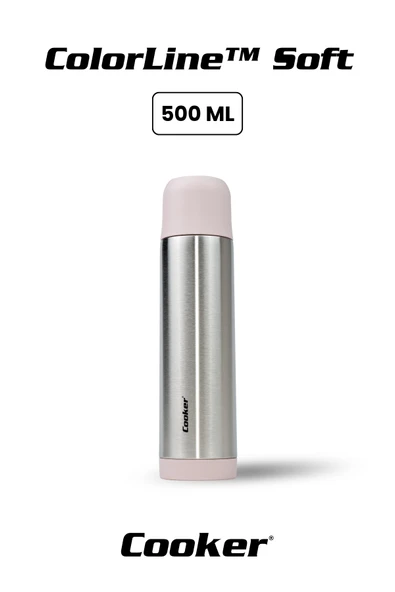 Cooker ColorLine Soft 500 ml Paslanmaz Çelik Termos CKR2001 ürün görseli 1