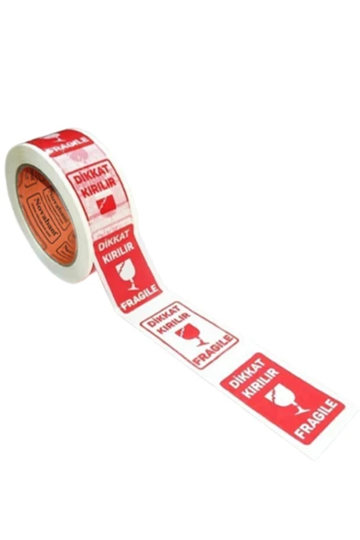 Dikkat Kırılır Fragile Baskılı Koli Bandı 45*100 ürün görseli 1