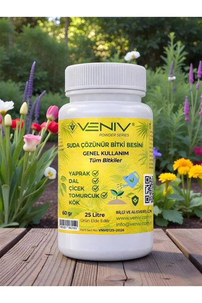 En Etkili Genel Bakım Suda Çözünür Bitki Besini- Konsantre 25 L - 60 gram- Tüm Bitkiler ürün görseli 1
