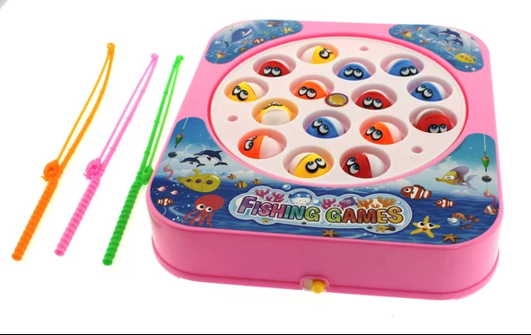 Kare Balık Tutma Oyunu Pembe - Resim 3