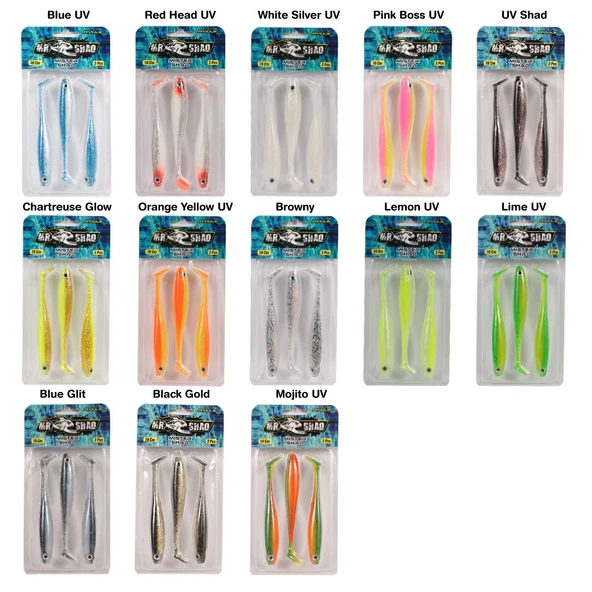 RYUJI MISTER SHAD 10CM, 7GR (3AD) ürün görseli 1