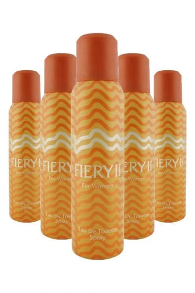 5 Adet x Fiery 2 Deodorant 150 Ml Bayan ürün görseli 1