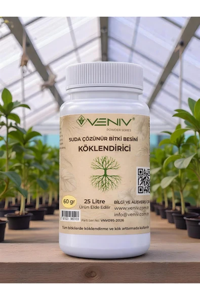 En Etkili Köklendirici Suda Çözünür Bitki Besini- Konsantre 25 L - 60 gram- Tüm Bitkiler ürün görseli 1
