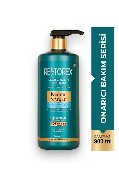 Restorex Keratin & Argan 900 ml Şampuan ürün görseli 1