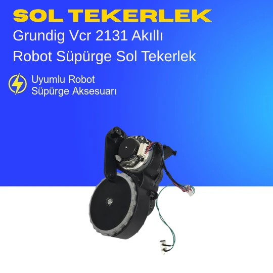 Arçelik Imperium Robo Rs 3221 Akıllı Robot Süpürge Sol Tekerlek Aksesuarları – Yedek Parça ürün görseli 1