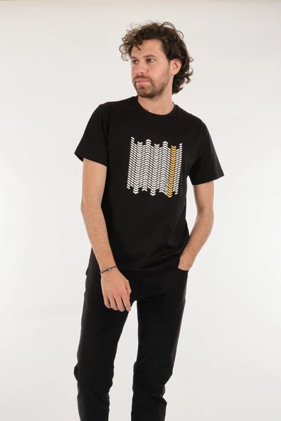 Ecer Minimalist Desenli Erkek T-Shirt - Kısa Kol, Yuvarlak Yaka, Günlük ürün görseli 1