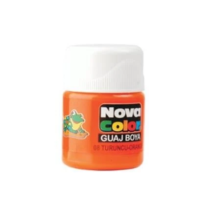Nova Color Guaj Boya Turuncu Şişe - 4 adet ürün görseli 1