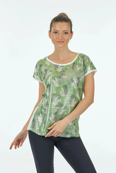 Twomail Oversize Minimalist Kısa Kol Kadın Tişört - Günlük Stil ürün görseli 1