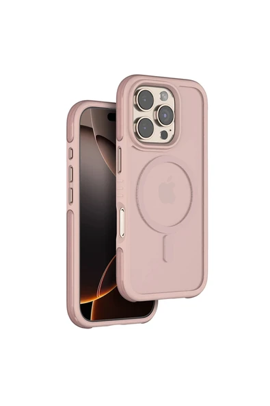 iPhone 16 Pro Max Orbit Magsafe Kapak - Rose Gold-(5796) ürün görseli 1