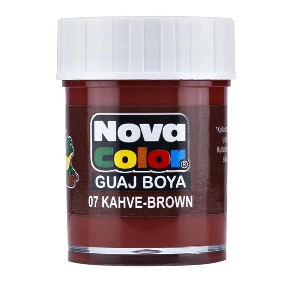Nova Color Guaj Boya Kahverengi Şişe - 4 adet ürün görseli 1