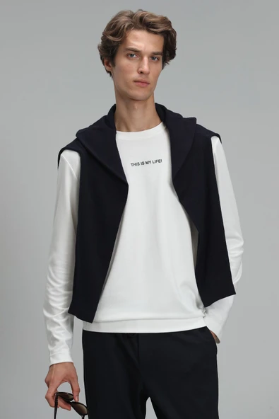Lufian Minimalist Oversize Uzun Kol Erkek Sweatshirt - Günlük Kombinleriniz İçin ürün görseli 1