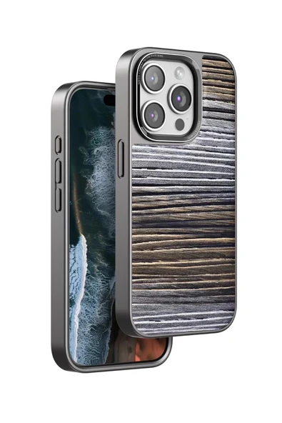 iPhone 14 Pro Wave Kapak - Sarı-(5796) ürün görseli 1