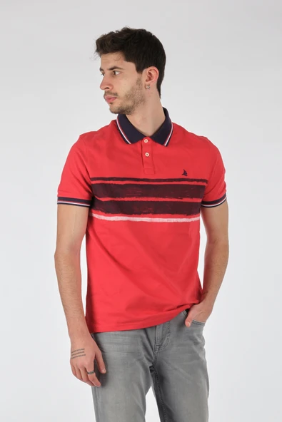 Porto Cervo Erkek Minimalist Polo Yaka Kısa Kol T-Shirt - Günlük Şıklık ürün görseli 1