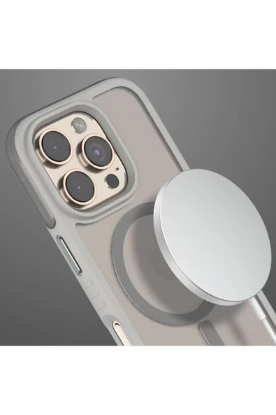 iPhone 16 Pro Max Orbit Magsafe Kapak - Rose Gold-(5796) - Resim 2