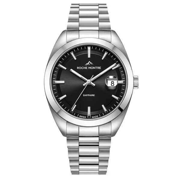 ROCHE MONTRE RMG6003-02 SWISS MADE SAFİR CAM ÇELİK ERKEK KOL SAATİ ürün görseli 1