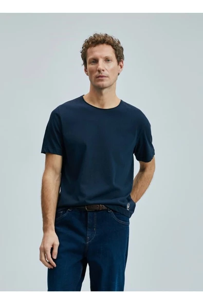 Lufian Oversize Kısa Kol Yuvarlak Yaka Erkek T-Shirt - Minimalist ürün görseli 1