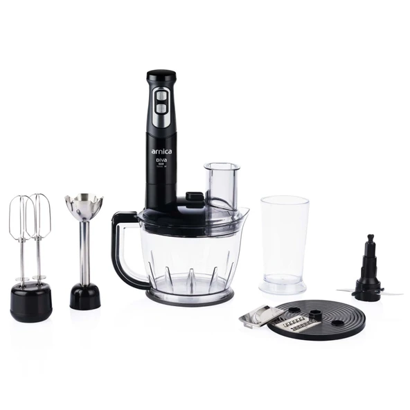 DİVA PRO RENDELİ EL BLENDER SETİ SİYAH GH21803 ürün görseli 1