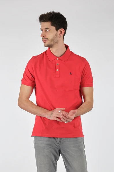 Porto Cervo Minimalist Polo Yaka Kısa Kol Erkek T-Shirt - Regular Fit ürün görseli 1