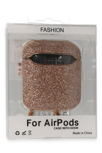 Airpods 2 (2.nesil) Spell Simli Kılıf - Rose Gold-(5796) ürün görseli 1