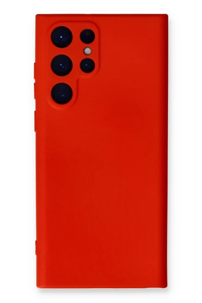 Samsung Galaxy S24 Ultra Kılıf Nano içi Kadife Silikon - Kırmızı-(5796) ürün görseli 1