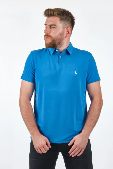 Polo Erkek Kısa Kol Polo Yaka Minimalist T-Shirt - Günlük Şıklık ürün görseli 1