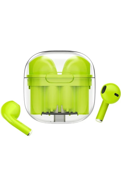 LS-09 Bluetooth 5.3 TWS Kablosuz Airpods Kulaklık - Yeşil-(5796) ürün görseli 1