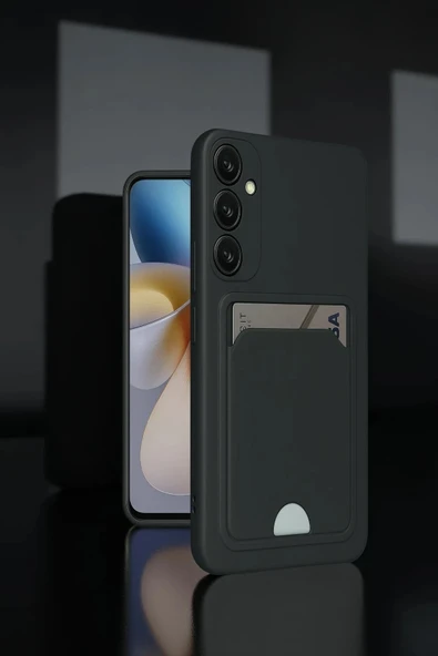 Samsung Galaxy A55 5G Kılıf Kelvin Kartvizitli Silikon - Bordo-(5796) ürün görseli 1