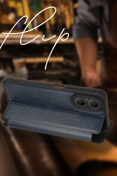 Oppo A38 Kılıf Flip Cover - Taba-(5796) - Resim 3