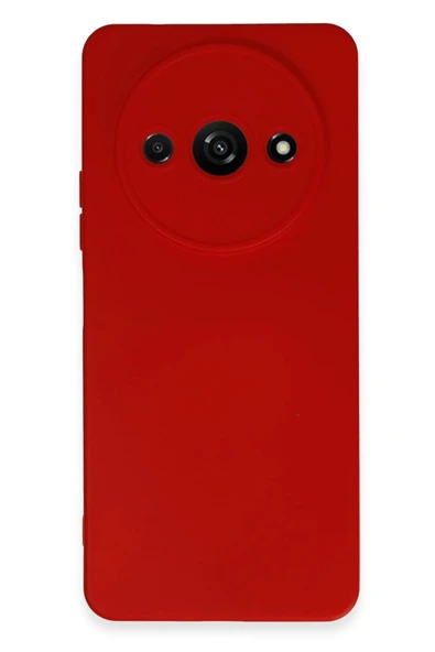 Xiaomi Redmi A3 4G Kılıf Nano içi Kadife Silikon - Kırmızı-(5796) ürün görseli 1
