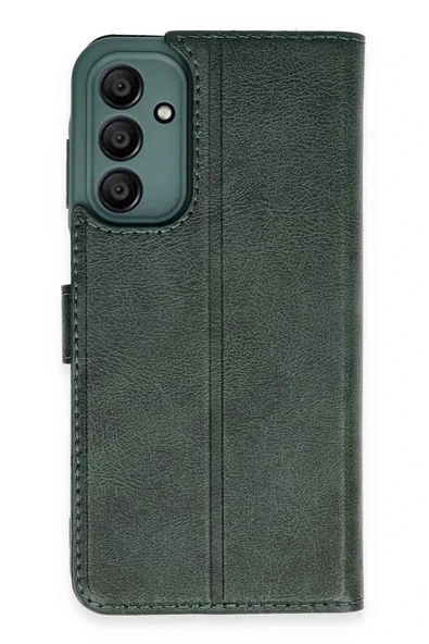 Samsung Galaxy M15 Kılıf Trend S Plus Kapaklı Kılıf - Yeşil-(5796) ürün görseli 1