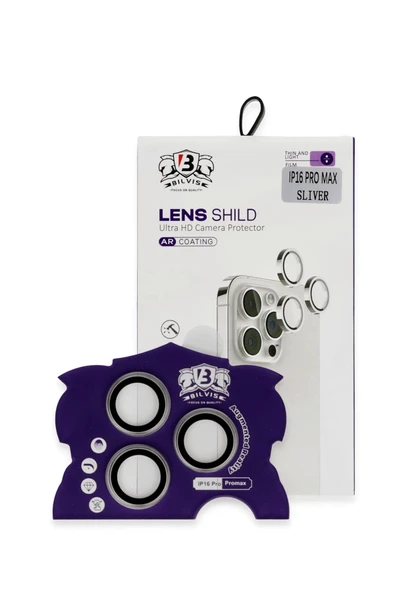 iPhone 16 Pro Max Bilvis Titan Kamera Lens - Titan Gri-(5796) ürün görseli 1