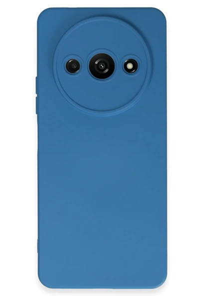 Xiaomi Redmi A3 4G Kılıf Nano içi Kadife Silikon - Mavi-(5796) ürün görseli 1