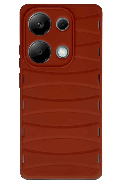 Xiaomi Redmi Note 13 Pro 4G Kılıf Bibercas Silikon Kapak - Kırmızı-(5796) ürün görseli 1