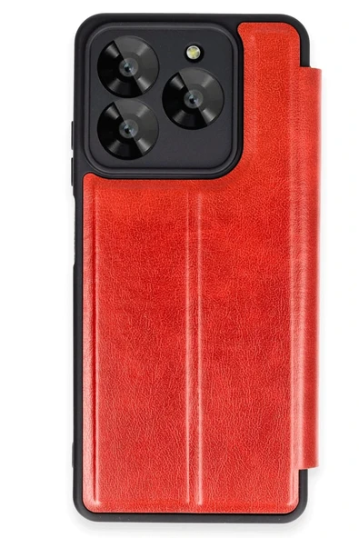 General Mobile Era 30 Kılıf Flip Cover - Kırmızı-(5796) ürün görseli 1