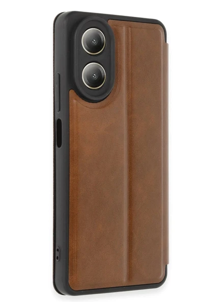 Oppo A38 Kılıf Flip Cover - Taba-(5796) - Resim 2