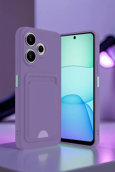 Xiaomi Redmi 13 4G Kılıf Kelvin Kartvizitli Silikon - Siyah-(5796) ürün görseli 1