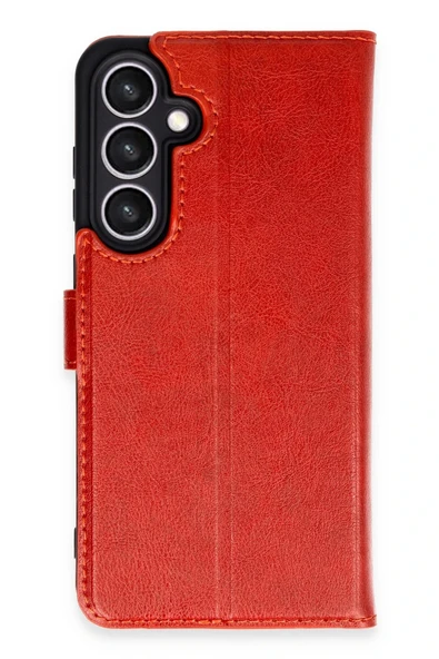 Samsung Galaxy S24 FE Kılıf Trend S Plus Kapaklı Kılıf - Kırmızı-(5796) ürün görseli 1