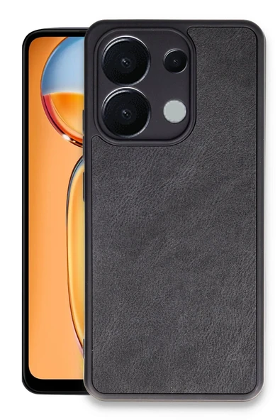 Xiaomi Redmi Note 13 Pro 5G Kılıf Aras Deri Kapak - Siyah-(5796) ürün görseli 1