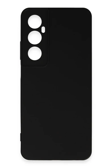 Realme C65 Kılıf First Silikon - Siyah-(5796) - Resim 2