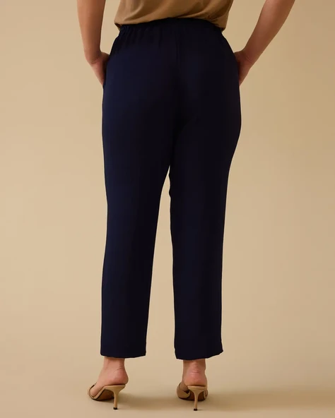 Gala-xi Minimalist Kadın Pantolon - Yüksek Bel Midi - Günlük Şıklık ürün görseli 1