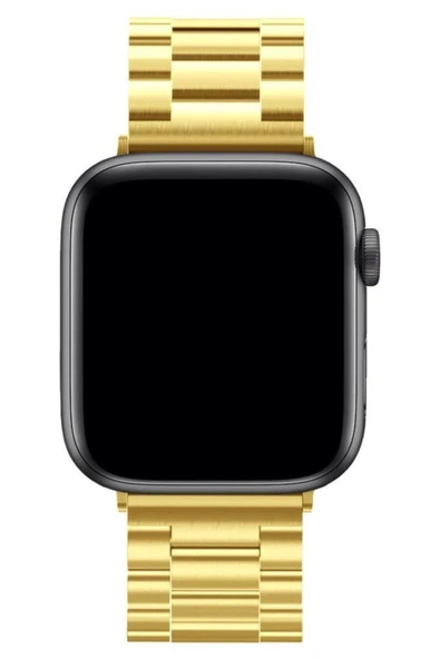 Apple Watch 42mm Metal Baklalı Kordon - Gold-(5796) ürün görseli 1