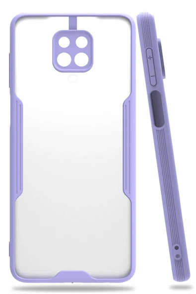 Xiaomi Redmi Note 9S Kılıf Platin Silikon - Lila-(5796) ürün görseli 1