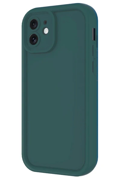 iPhone 11 Kılıf Viera Silikon - Koyu Yeşil-(5796) ürün görseli 1