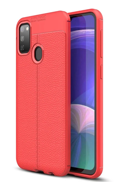 Samsung Galaxy M30S Kılıf Auto Focus Kapak - Kırmızı-(5796) ürün görseli 1
